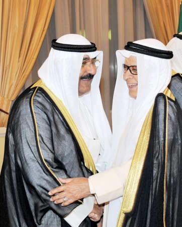 فهد المعجل مهنئا الشيخ مشعل الاحمد
