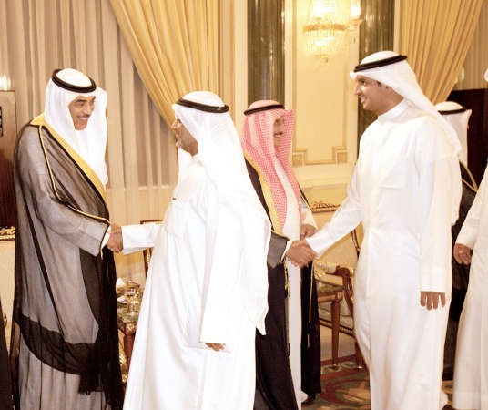 الشيخ صباح الخالد ودابراهيم الدعيج يتلقيان التهاني