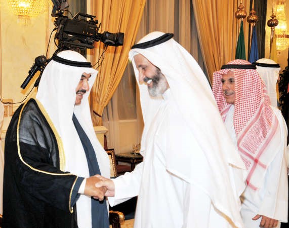 ممحمد العليم ودعامر التميمي يباركان لسمو الشيخ ناصر المحمد