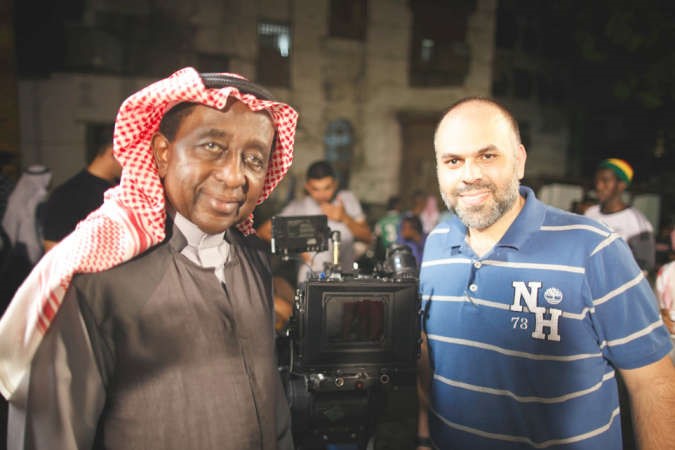 د عبدالرب ادريس مع المخرج انور عيد
