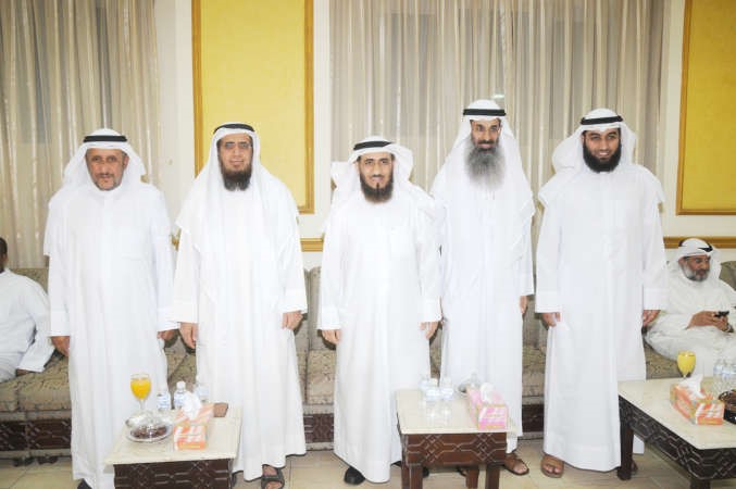 مطلق القراوي وم فريد عمادي واحمد الكوس يهنئون م طارق العيسى