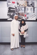 ابرار عبدالامير مع والدها﻿