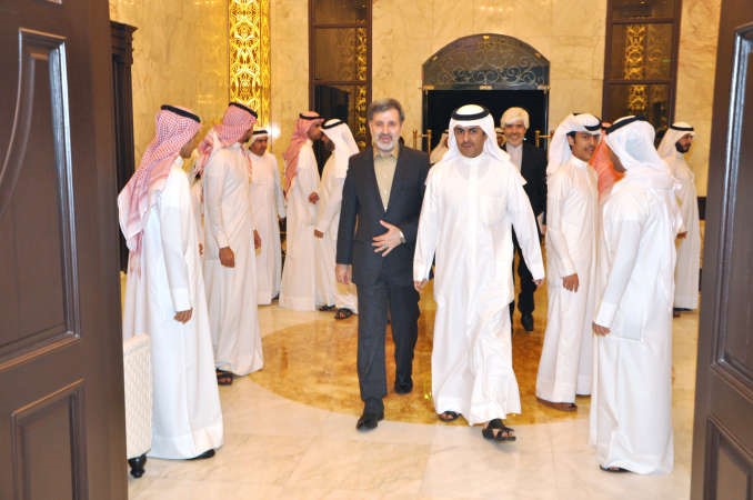 محمد بن سلطان بن حثلين في استقبال السفير الايراني ﻿