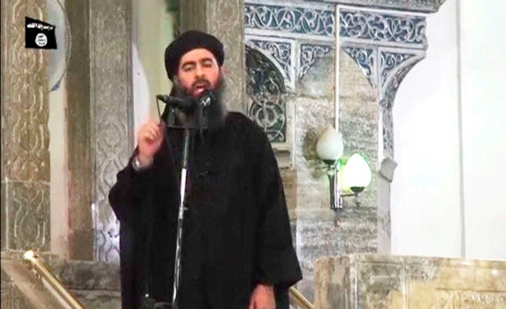 صورة يتم تداولها على انها لابو بكر البغدادي زعيم داعشرويترز ﻿