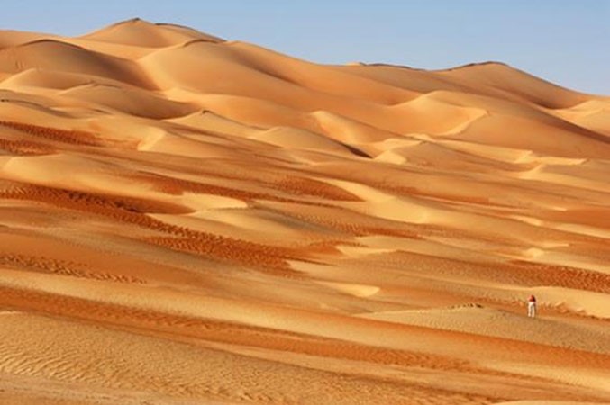 صحراء الربع الخالي في السعودية