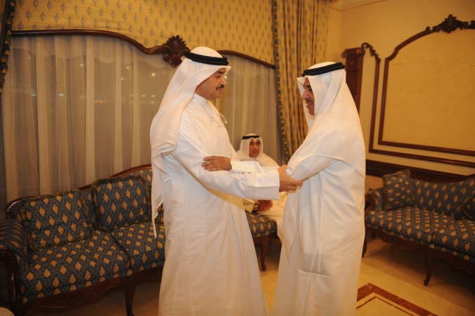 محمد المطير يتلقى مباركة