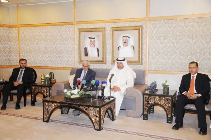 دعلي العبيدي متحدثا خلال الحفل﻿