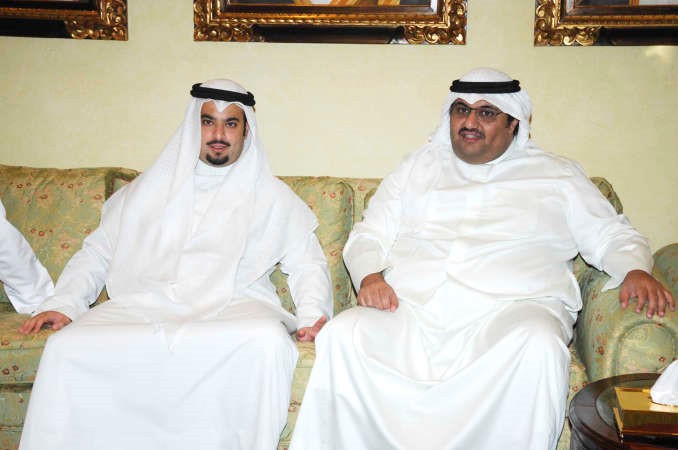الشيخ فهد جابر المبارك مهنئا