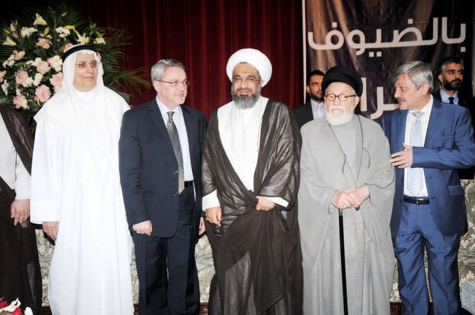 السفير العراقي والسيد محمد بحر العلوم ود مصطفى بهبهاني