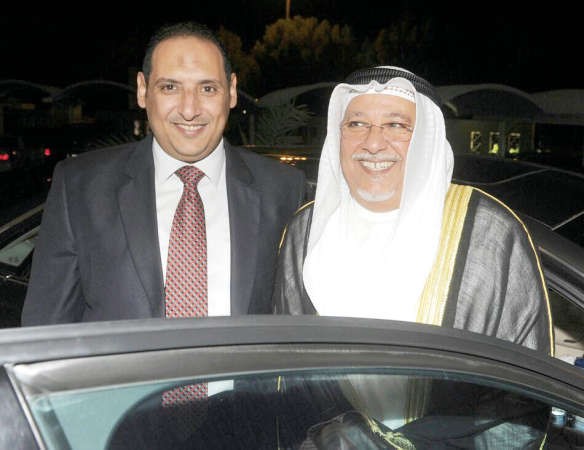 الشيخ علي الجراح مع الزميل اسامة ابوالسعود