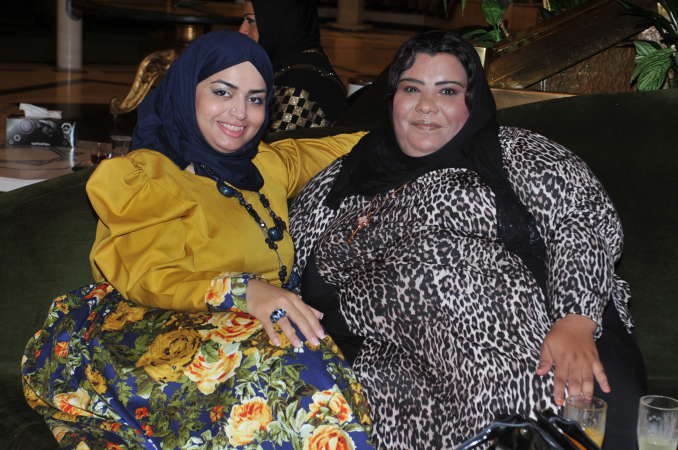 الحضور خلال حفل الاستقبال