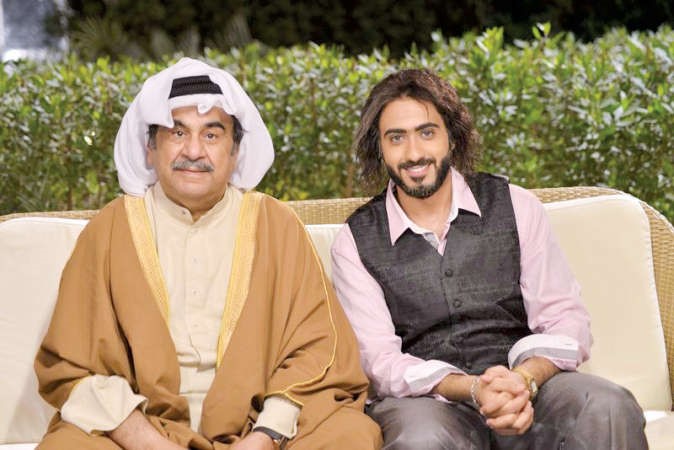 محمد الرمضان مع العملاق عبدالحسين عبدالرضا في العافور﻿
