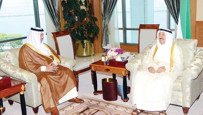 صاحب السمو الامير مستقبلا سمو رئيس الوزراء الشيخ جابر المبارك