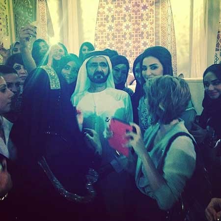 بالصور.. فستان ميساء مغربي بحفل إفطار محمد بن راشد يلفت الأنظار
