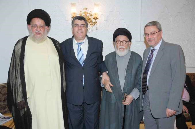 السيد محمد بحر العلوم وسفيرا العراق والجزائر يقدمون التهاني