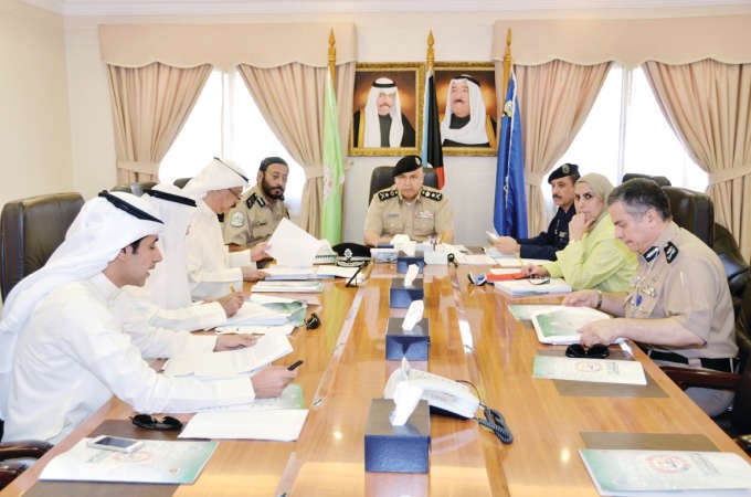 الفريق الفهد مترئسا اجتماع المجلس الاعلى للمرور 