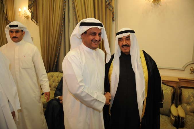 لؤي الخرافي مهنئا سمو الشيخ ناصر المحمد
