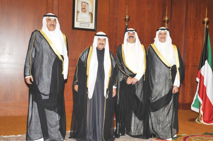 سمو الشيخ ناصر المحمد والشيخ صباح الخالد وخالد الجارالله والسفير ضاري العجران 	قاسم باشا﻿