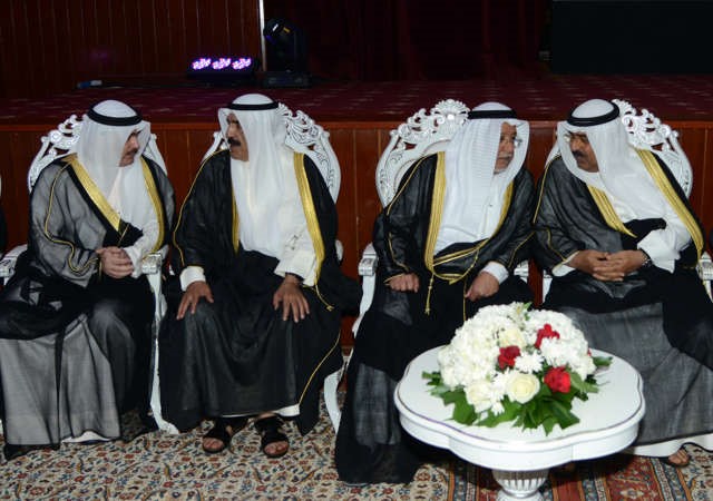 الشيخ مشعل الاحمد والشيخ علي الجراح والشيخ سعود الفيصل والشيخ خالد العبدالله﻿