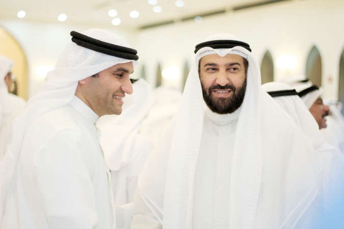عبدالله الكندري يتلقى تهنئة د علي العمير