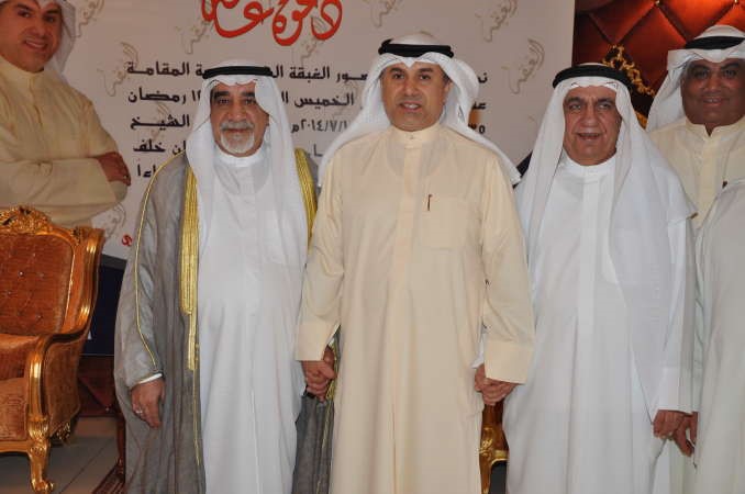 صالح الكعبي ومحمود حيدر يتوسطهما النائب التميمي