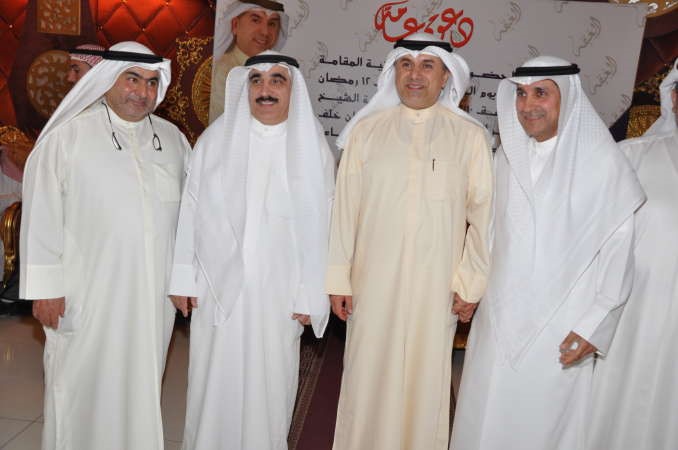 اللواء متقاعد نادر شعبان ويوسف مصطفى ومختار عبدالله والنائب التميمي
