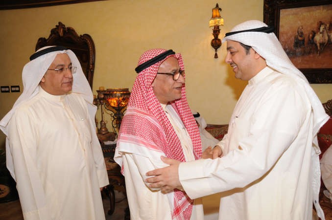 يعقوب الصانع خلال استقباله براك الصبيح
﻿