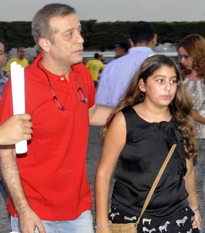 صورة: شريف منير مع ابنته في حفل إفطار