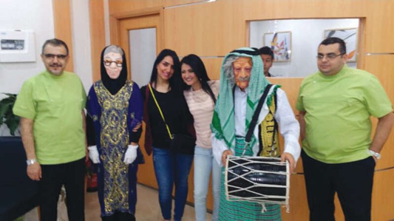 جانب من قرقيعان عيادة الميدان