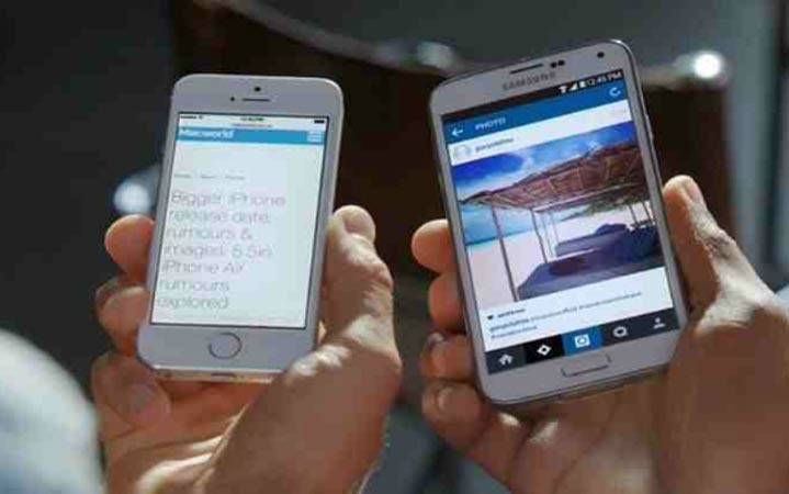 بالفيديو .. إعلان لشركة سامسونج يسخر من هاتف آبل آيفون 6 الذي لم يظهر بعد 