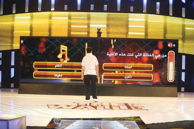 احد المتسابقين خلال البرنامج﻿