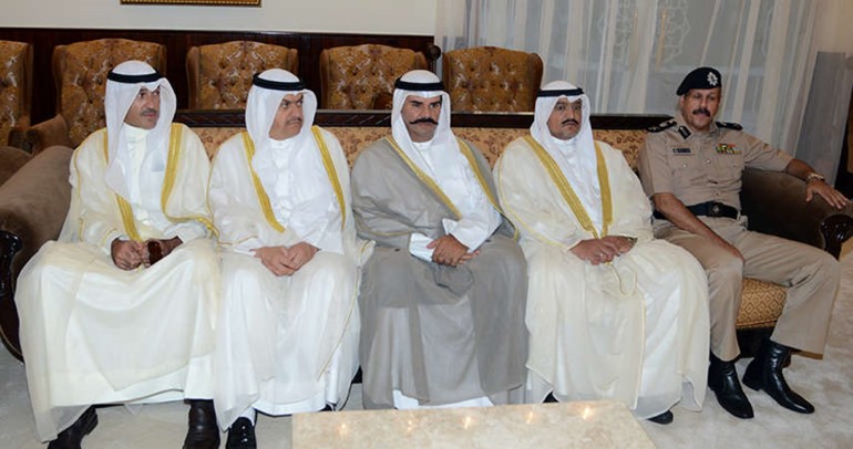 الشيخ فيصل النواف والشيخ فهد السعد والشيخ فهد سالم العلي والشيخ فواز الخالد ﻿