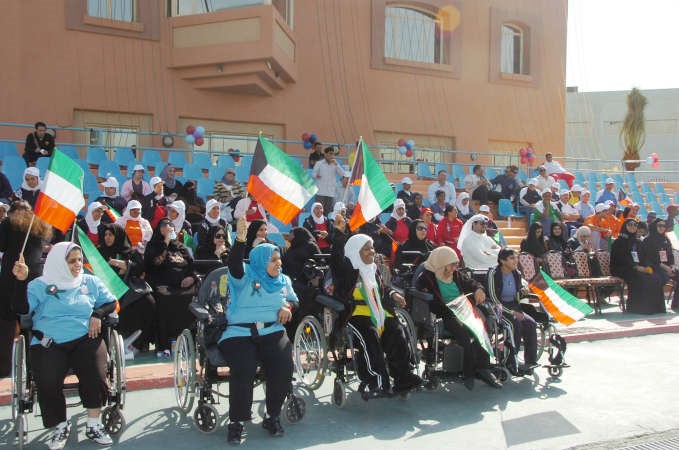 من الانشطة الترفيهية في ادارة رعاية المعاقين﻿