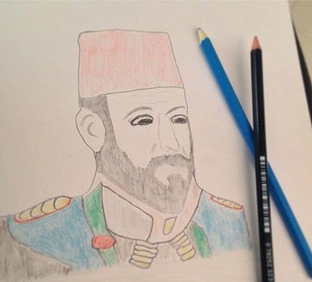 بالصور.. فانز قصي خولي يفجرون مواهبهم في رسم الخديوي