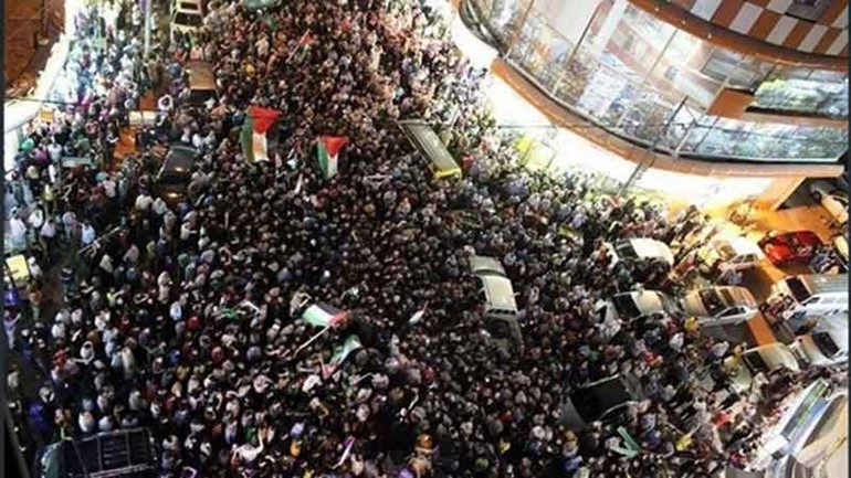 تظاهرات أردنية لإلغاء معاهدة السلام مع إسرائيل تضامناً مع غزة