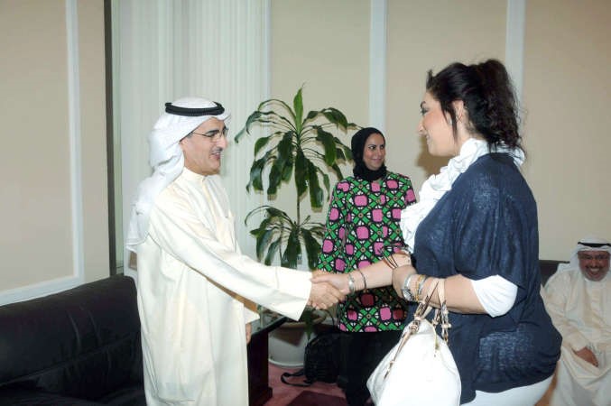 الابراهيم يتلقى التهاني 