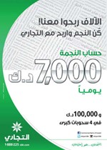 «التجاري»: هاشم الجزاف يفوز بـ 100 ألف دينار