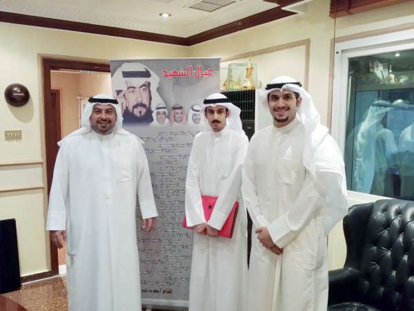 الشيخ دطلال الفهد مع اعضاء الهيئة الادارية لاتحاد طلبتنا في استراليا﻿