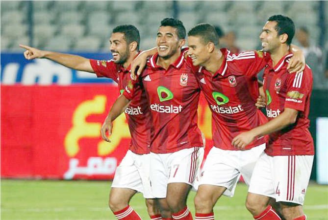 لاعبو الاهلي يرفعون شعار الفوز ولاشيء سواه امام نكانا اليوم