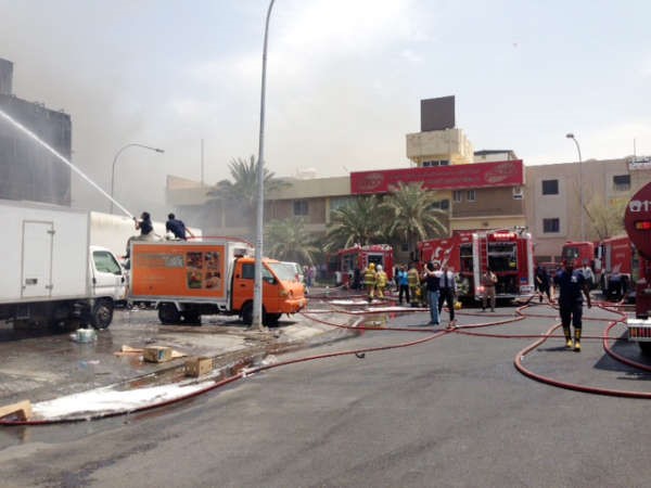 سرعة وصول مركز صبحان القريب سهلت من اخماد النيران 
