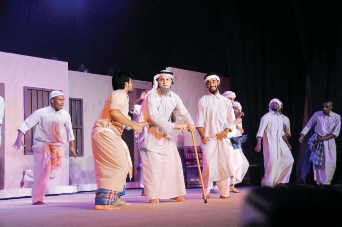 مشهد من مسرحية امينة 	انور الكندري﻿