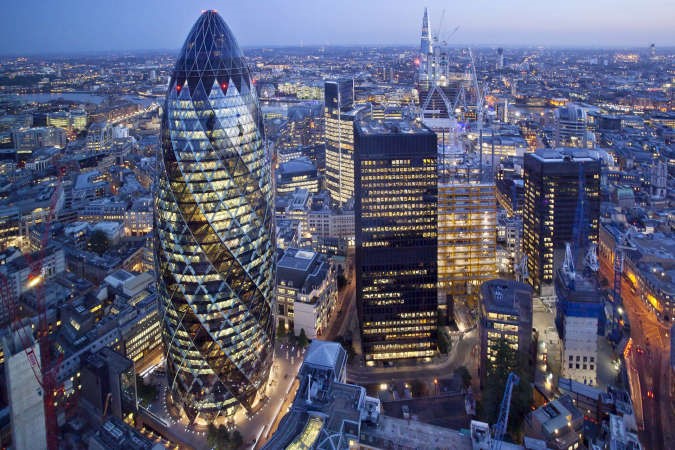 The Gherkin ناطحة سحاب معروفة بلندن