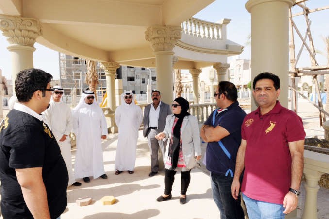 نبيلة الخليل خلال الجولة التفقدية