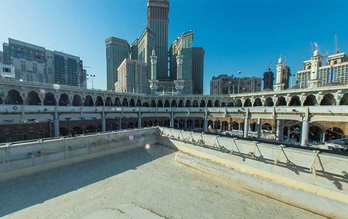 صورة بانورامية: ماذا ترى إذا كنت على سطح الكعبة؟