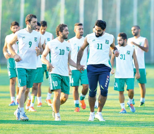 العربي يواصل التدريب على ستاد صباح السالم﻿