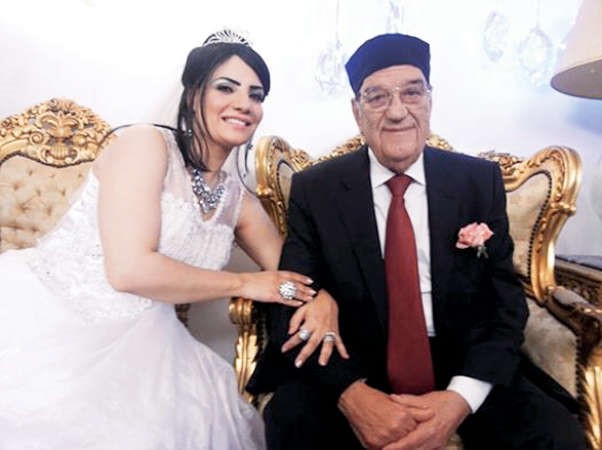 اسماء بفستان الزفاف مع حسن حسني