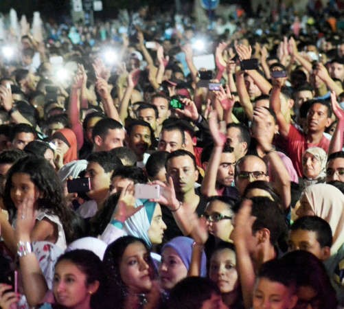 الجماهير خلال الحفل