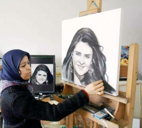 صورة سلمى في المزاد الفني﻿