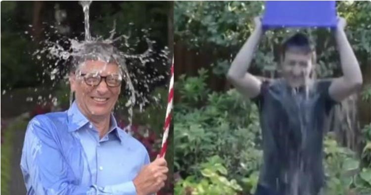 بالفيديو والصور.. مشاهير أميركا يتحدون بعضهم بسكب المياه المثلجة على رؤوسهم 