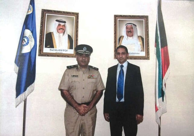 اللواء خالد الديين وممثل اللجنة الدولية للصليب الاحمر